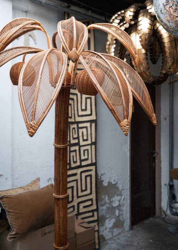 Ratan Palm lamp XL - Afbeelding 2