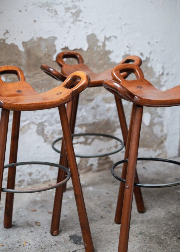 set van 3 Marbella stools - Afbeelding 4