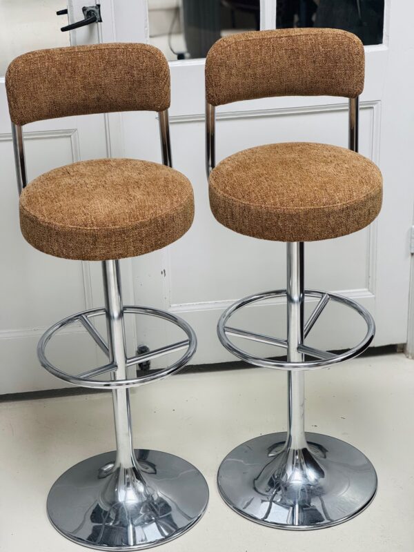 set vintage Borje Johanson barkrukken - Afbeelding 2